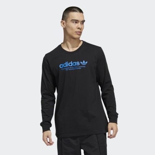 Adidas linear hotsell long sleeve t-shirt