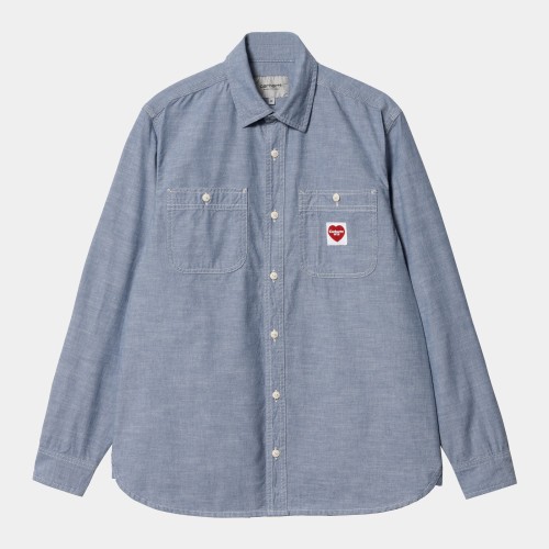 Carhartt WIP Clink Heart Shirt Bleach, 100% Cotton 'Winston