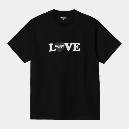 Carhartt WIP Love T Shirt Black 100 Organic Cotton Single Jersey 175 g m