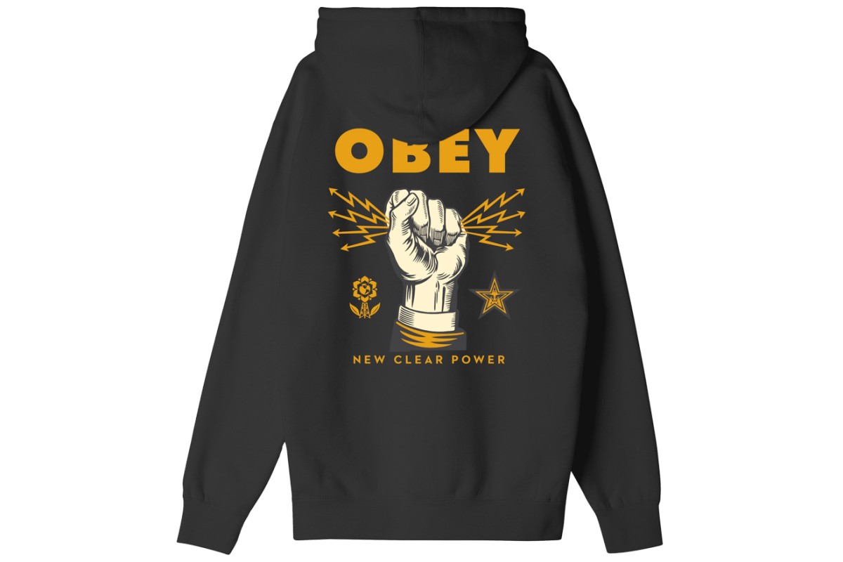 OBEY New Clear Power Hoodie Black Penloe