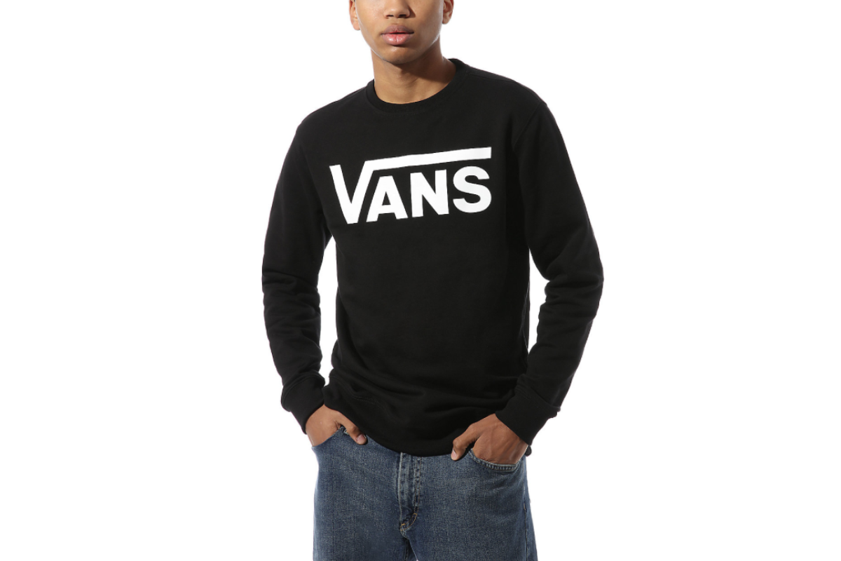 The Vans Classic Crew II Sweater is a pullover with long sleeves, a ...